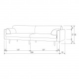 MZ280 SOFA SAND - CONTEMPORARY SOFA